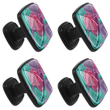 Stile Van Gogh Pomelli per Porta Set di 4 Pomelli per Mobili Manopole per Cassetti Cucina Armadio Vetro