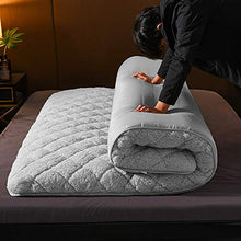Mats Cuscino Futon Completa Mobili Piano Futon Materassi Pieghevoli (Colore : Grigio, Dimensione : 120x200cm)