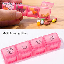 01 Organizer per medicinali da 2 Pezzi 7 Giorni, Scatola per Pillole, Mini per conservare Le Caramelle