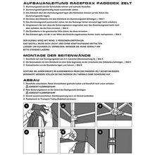 Racefoxx - Gazebo pieghevole, 3 x 3 m, 40 mm, impermeabile