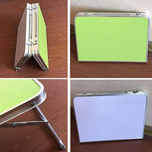AWJ Piccolo Tavolo da Campeggio Pieghevole Tavolo da Picnic Leggero da Esterno con Tavolo in MDF da Tavolo per Computer Portatile da scrivania Notebook 60x40x26 cm