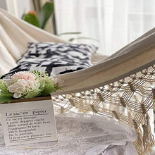GUOXIANG Amaca da campeggio per esterni di alta qualità, confortevole, 240 x 150 cm, con macramè intrecciato a mano, per interni ed esterni