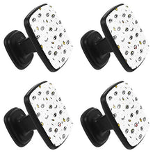 Cassettiera in vetro bianco e nero a pois, Plastica, Nero05, 30 mm