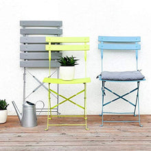 Muy, set di mobili da giardino per patio, tavolo e sedie pieghevoli, 3 pezzi, set da balcone, impermeabile, colore: rosa