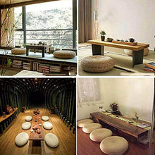 SNAWEN Cuscino da Meditazione in Tessuto Intrecciato Cuscino per Ispessimento del Sedile Cuscino per futon Tatami Yoga Giapponese Cuscino per Tappetino da tè per casa da tè-Un_40x40cm