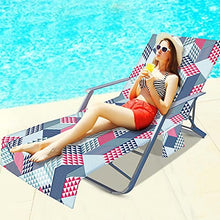 sdfsa - Telo coprisedia da spiaggia con tasche laterali in spugna, per piscina, chaise longue e chaise
