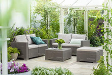 Keter California Tavolo da Esterno in Rattan 68 X 69 X 35 Centimetri, Cappuccino