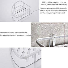 Colla Mensola Doccia, 2 Strati Porta Shampoo Doccia Autoadesivo, No Viti, Portaoggetti Oggetti da Muro Alluminio per Doccia Bagno (Triangolo)