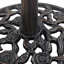 Festnight Base Ombrellone Ghisa, Base per Ombrellone da Giardino Bronzo 12 kg 48 cm in
