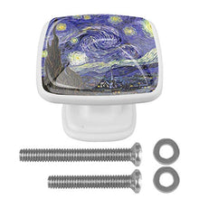 Notte stellata (23) 4 PCS Pomelli per Porta, Pomolo per Mobile, Pomelli per Mobili con Viti, Maniglia per Armadietto, Pomelli per Porta, Pomelli per Cassetti per Porta, Armadio, Cassetto e Credenza