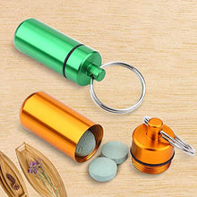 BanGSUN Mini contenitore di pillola in alluminio per pillole, 9 pezzi