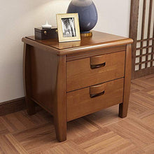 Comodino Comodino in Legno massello Comodino con 2 cassetti Locker Mobili Camera da Letto Moderna Tabella Cinese 3 Colori per mobili Camera da Letto (Colore : Ottone, Dimensione : 50X55X42cm)