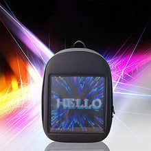 ETbotu - Accessori per Zaino, pubblicità, Controllo WiFi e Display a LED, Noir 25x25cm, One