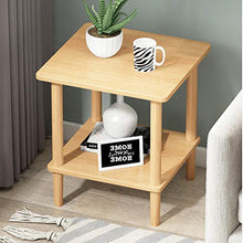 Comodini Tavolino Moderno Finale Industriale di Tabella, 2-Tier Tavolino con Bagagli Scaffale, Soggiorno Camera da Letto Comodino Comodini Letto (Color : Light Brown, Dimensione : M)