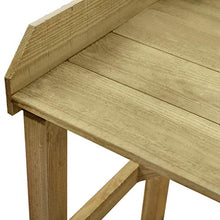 Oushome Tavolo da Lavoro da Giardino in Legno Impregnato 75x40x90cm