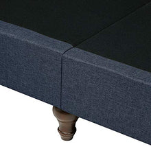 Beliani Divano 2 Posti in Tessuto Grigio Scuro Stile Chesterfield Schienale Basso Otra