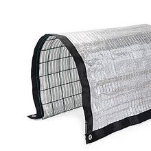 FF Rete ombreggiante Paralume Riflettente Argento in Lamina di Alluminio con Occhielli, reticella per ombreggiamento 75% Sunblock per Copertura vegetale per Serra (Size : 1×4M)