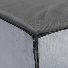 axentia Armadio Pieghevole, Materiale: Legno, Nero/Grigio, ca. 75 x 150 x 50 cm