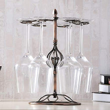 Hanks' shop - Scaffale per bicchieri da vino, con base a fiori, 6 bicchieri da vino