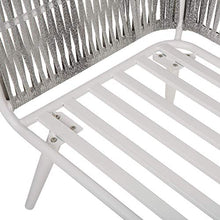 Beliani Set da Giardino in Rattan PE Crema Divanetto e 2 Poltrone con Tavolino RAGUSA