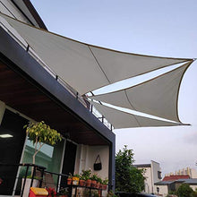 Tenda A Vela Triangolare 3x3x3m , Tenda da Sole per Terrazza Giardino, Tenda da Sole per Esterni Impermeabile, con Corda，Rosso