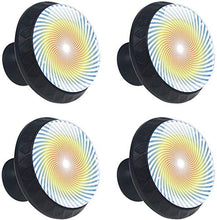 Spiral Round Logo Technology Pomelli per Porta Set di 4 Pomelli per Mobili Manopole per Cassetti Cucina Armadio Vetro