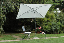 Maffei Art 136R Kronos ombrellone Design Rettangolare, cm 240x150/4. Made in Italy