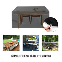 Copertura Tavolo da Giardino, Impermeabile Coperture per Set Arredo Giardino, Anti-UV Protettiva Coperture per Tavoli da Giardino, 200 x 160 x 70 cm (L x W x H), Coperture per Divani da Giardino
