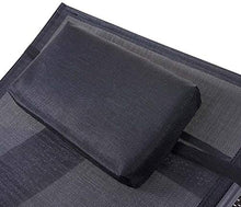 Mendler Lettino Regolabile da Esterno Savannah Acciaio polyrattan 220x70x88cm Grigio con Cuscino Nero