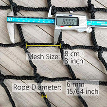 JFFFFWI Rete Nera, Rete Nera Rete da carico Esterna Rete da Bambini Scherma Rete a Rete Corda Rete di Sicurezza Ringhiera per Scale Balcone Patio Protezione ringhiera Scale Protezione Bambino Intern