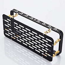 PYROJEWEL Bella Retro Doppio Strato d'oro/Lega di Alluminio Nero Drill Hole Bagno Hotel Bathroom Stand/Multifunzione Shelf mensola da Bagno