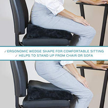 bonmedico Rialzo per Sedia Portatile, Cuscino a Cuneo Ergonomico Ideale Come Cuscino da Divano e Cuscino per Sedia da Ufficio – Alzasedia Perfetto Come Cuscino per Sedia a Rotelle