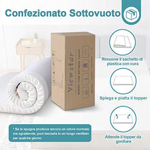 viewstar Topper Matrimoniale 160x190x5cm, Topper Materasso Matrimoniale Memory Foam, Migliora Il Sonno, Topper Memory Alta Densita', Disperdersi la Pressione, Rivestimento Sfoderabile e Lavabile