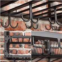 Splendidamente Portabottiglie Peaceip Ferro Appeso A Parete Doppio Bar Ristorante Bar Decorazione Capovolto Porta Bicchiere Casa (Dimensioni: 150cm)