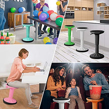 TYLINK Sgabello da Ufficio Ergonomico, Regolabile in Altezza, Sgabello da Lavoro Sit Attivamente, Girevole a 360° per Studio di Casa Ufficio Bar, Buio