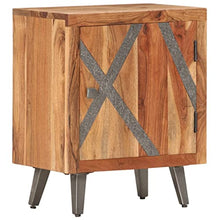 vidaXL Comodino 40x30x50 cm in Legno Massello di Acacia