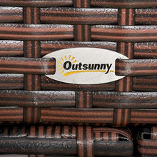 giordano shop Divano da Esterno 3 Posti 220x68x62 cm in Rattan Marrone