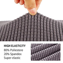 JTWEB Copriseduta Divano Elasticizzato Copri Cuscini Divano 1/2/3 Posti Universale Super Morbido (Grigio, 1 Posto)