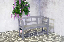 SenS-Line Friesen panca da giardino in legno - Grigia