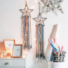 4Pcs Gold Dream Catcher Anelli Metal Hoops Anello Macrame per La Decorazione Della Corona di Nozze Ciondolo in Materiale Fatto a Mano