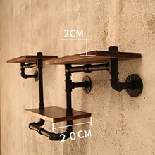 MoDi Wine Rack Retro Style Industriale Tubo di Acqua a Parete Vino Rack (L120 * W20 * H55cm)