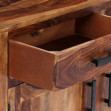 vidaXL Credenza Stile Rustico Accattivante Indeformabile Spaziosa Robusta Resistente Madia Buffet Consolle Armadietto Legno Massello di Sheesham