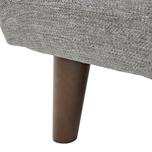 Marchio Amazon - Rivet, divanetto trapuntato modello Hawthorne, stile mid-century moderno, larghezza 145 cm, colore argento