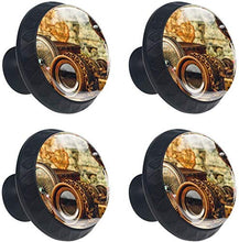 Bussola Mappa Telescopio Pomelli per Porta Set di 4 Pomelli per Mobili Manopole per Cassetti Cucina Armadio Vetro