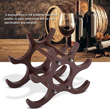 Rehomy Wooden Red Wine Rack Red Wine Holder Shelf Stand 6 Bottles