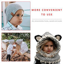 ASFD Cappello Invernale per Bambini con Sciarpa Tridimensionale a Prova di Freddo per Bambini Grigio