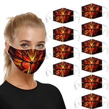 PanStro Maschera Antipolvere a Doppio Strato con Rivestimento Regolabile per Uomo e Donna in Cotone Lavabile Stampa 3D Protezione Solare Maschera per Protezione Solare 10 Pezzi