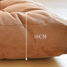 MSM Tatami Cuscini di Seduta, Oversize Quadrata Futon Tinta Unita Thick da Terra Bovindo Balcone Yoga Bella Anca Cuscino per Sedia-Grigio 55x55x10cm