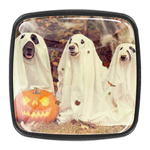 4 PCS Pomelli per Porta,Pomolo per Mobile,Pomelli per Mobili con Viti,Maniglia per Armadietto,Pomelli per Porta,Pomelli per Cassetti per Porta,Armadio,Cassetto e Credenza,Halloween Dog divertente