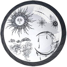 Star Moon and Wind Pomelli per Porta Set di 4 Pomelli per Mobili Manopole per Cassetti Cucina Armadio Vetro